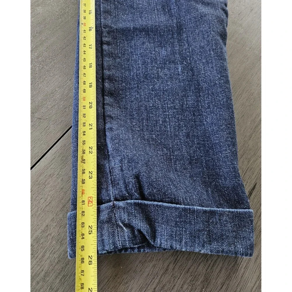 Polo Ralph Lauren Cuffed Dark Indigo Blue Flat Front Jean Chino's Size 6 - Picture 10 of 11